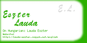 eszter lauda business card